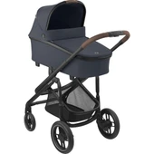 Maxi Cosi Plaza+ Ekstra Portbebeli Seyahat Sistem Olabilen Tek Elle Katlanabilen Doğumdan Itibaren Kullanılabilen Bebek Arabası Essential Graphite - 2