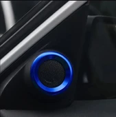 Honda Civic 2016-2019 için MAVİ Renk Daire Hoparlör Çercevesi 2 ADET thumbnail 1