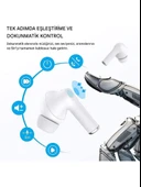 Airbuds 2 Kulak içi Bluetooth Kulaklık + AirPods Pro 3 Koruma Kılıfı iPhone Pop-Up Kablosuz Kulaklık - 6
