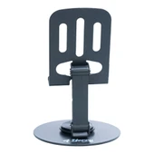 K13 Gri Telefon Standı – Metal, 360° Döner, Ayarlanabilir Yükseklik - 7