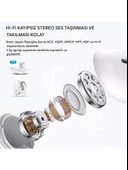 Airbuds 3 Kulak içi Bluetooth Kulaklık + AirPods Pro 3 Koruma Kılıfı iPhone Pop-Up Kablosuz Kulaklık - 6