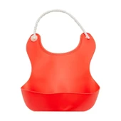 Pelikan Silikon Mama Önlüğü / Silikon Hazneli Bebek Mama Önlüğü - Kırmızı thumbnail 8