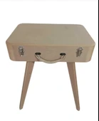 Dekoratif Boyanabilir Demonte Kapaklı Sehpa - 3