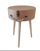 Dekoratif Boyanabilir Demonte Kapaklı Sehpa - 1