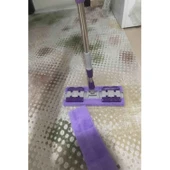 Teleskobik Cam Yer Tavan Silme - İstediğin Bezi Tak Kullan - 4 Mandallı -Yedek Bezli Mop Seti thumbnail 6