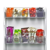 6 lı Buzdolabı İçi Mini Düzenleyici Kutu Organizer - Buzdolabı Kapak Düzenleyici - 1