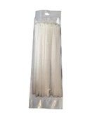 PEMSAN Klips Kablo Bağı 4.8x350 BEYAZ (100lü Paket) Kablo Cırdı - 3