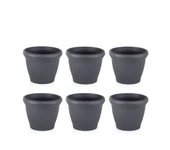 Omnipazar SO-HS03 Plastik Hasır Desenli Saksı 10 lt Antrasit 6 Adet thumbnail 1