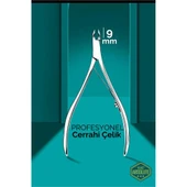 9 mm Manikür Pedikür Makası - Et Makası - Kütikül Temizleyici Pens Profesyonel Cerrahi Çelik - 1