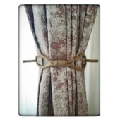 Perde Tokası Perde Mandalı Perde Askı Aparatı Jüt Halat Şıklığında Perde Aksesuar - 3