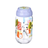 Vintage Dekoratif Desenli Cam Kavanoz 1000 ml - 33,8 oz - Avokado - 17