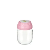 3lü Set Vintage Dekoratif Desenli Cam Kavanoz 425ml - 14,3 oz - 20