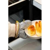 2li Telli Bulaşık Eldiveni Su Geçirmez Kir Sökücü Tava Tencere Ovma Mutfak Banyo Temizlik Eldiveni thumbnail 5
