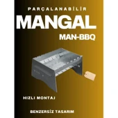 Katlanabilir Mangal - Portatif Katlanabilir Kamp ve Piknik Mangalı 1 MM Kalınlık - 7