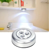 Gardrop - Çekmece - Dolap Köşe Aydınlatıcı Kablosuz Pilli Led Spot Mutfak Lamba Stick - 12