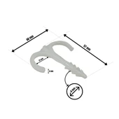 Pex Dubelli Yere Tespit Kılçık Siyah (250'li Paket) - Yerden Isıtma Boru Sabitleme Aparatı thumbnail 2