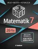 Tudem Yayınları 7. Sınıf Matematik 3 Boyut 26 Föy - 1