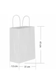 Kika Büküm Saplı Çanta 31X12X41 Kraft - 1