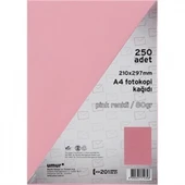 Umur Renkli Fotokopi Kağıdı Pembe Renk A4 250'li - 1
