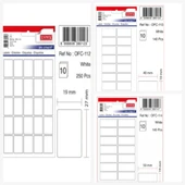 Tanex Ofc-112-113-114 Beyaz Ofis Etiketi 100 Ad-10-lu Poşet X 3 - 1