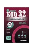 Tudem 6.Sınıf Sosyal Bilgiler Kolay Orta Düzey Sorular Kod 32 - 1