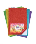 Puti  A4 Simli & Yapışkanlı Eva 10 Lu Karışık Renk - 1