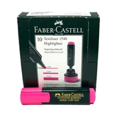 Faber Castell Textliner Highlighter Pembe  Fosforlu Kalem 10'lu - 1
