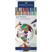 Faber Castell Metalik Markör 12'li Set - 1