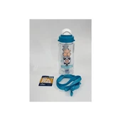 Gıpta Blue - Me Tritan Desenli Pipetli Matara 500 Cc Mavi - 1