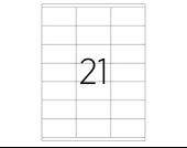 Tanex A4 Lazer Etiket, ölçü 70×38 Mm Tw 2121 - 2