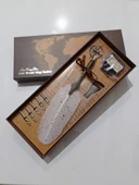 Beyaz Tüylü Yazı Kalemi Seti - 1