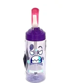 Mor Indıgo Tritan Desenli Pipetli Matara 500 Ml Gıpta Mor - 2