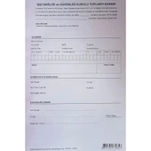 Kocaoluk İşçi Sağlığı Ve Güvenliği Kurulu Toplantı Karar Defteri (3x30 Otokopili) - 2