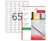Tanex Tw-2065 A4 Lazer Etiket, Standart Ölçü 38.1×21.2 Mm - 1