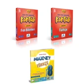 Paraf Yayınları 8.sınıf Kontak Türkçe Fen Bil. Deneme & 8.sınıf Türkçe Soru Kitabı - 1