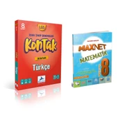 Paraf Yayınları 8.sınıf Kontak Türkçe Deneme &  8.sınıf Matematik Soru Kitabı - 1