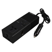Olesson 1665 DC 12-24V 200W Oto Araç Power İnverter Ek Çakmak Girişi - TYPE-C - Çift USB - 220V Üniversal Priz - 2
