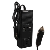 Olesson 1665 DC 12-24V 200W Oto Araç Power İnverter Ek Çakmak Girişi - TYPE-C - Çift USB - 220V Üniversal Priz - 1