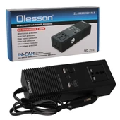 Olesson 1665 DC 12-24V 200W Oto Araç Power İnverter Ek Çakmak Girişi - TYPE-C - Çift USB - 220V Üniversal Priz - 5