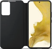 Samsung Galaxy S22+ Plus Akıllı Ekranlı Kılıf Smart View Wallet Case, Siyah thumbnail 5