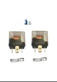Inwells İki Adet Mini Role 12v. 5 Uçlu. 40 A. Far. Korna. Fan. Lpg Röle - 1