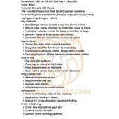 CEYLAN ADAM  Araç Koltuk Arkası Organizer Bardak Telefon Tutucu - 6