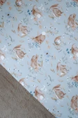NOU Tavşanlı  Bebek Lastikli Çarşaf Seti (70X130+15) - Rabbit Garden - 5