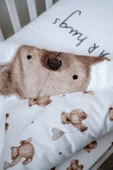 NOU Pofuduk Ayılı Organik Bebek Nevresim Takımı (80X120) - Fluffy Bear - 5