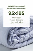 NOU Minimal Çiçekli Organik Montessori Nevresim Seti (100x200) - Woodland Floral - 5