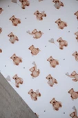 NOU Pofuduk Ayılı  Bebek Lastikli Çarşaf Seti (70X110+15) - Fluffy Bear thumbnail 4