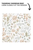 NOU Minimal Çiçekli Welsoft Battaniye (100X150) - Woodland Floral - 5