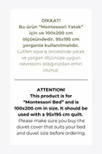 NOU Holly Jolly Yeni Yıl Montessori Nevresim Takımı (100x200) - 5