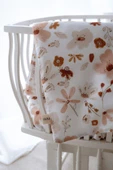 NOU Çiçek Bahçesi Organik Anne Yanı Nevresim Takımı (60x100) - Floral Joys - 3