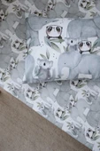 NOU Hayvanlı Organik Bebek Lastikli Çarşaf Seti (55x95+15) - Forest Gang - 3